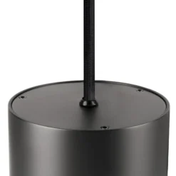 SLV LED-Hängelampe Oculus, bronzefarben, Ø 9 cm, dim to warm