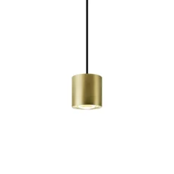 SLV LED-Hängelampe Oculus, messingfarben Ø 9 cm, dim to warm