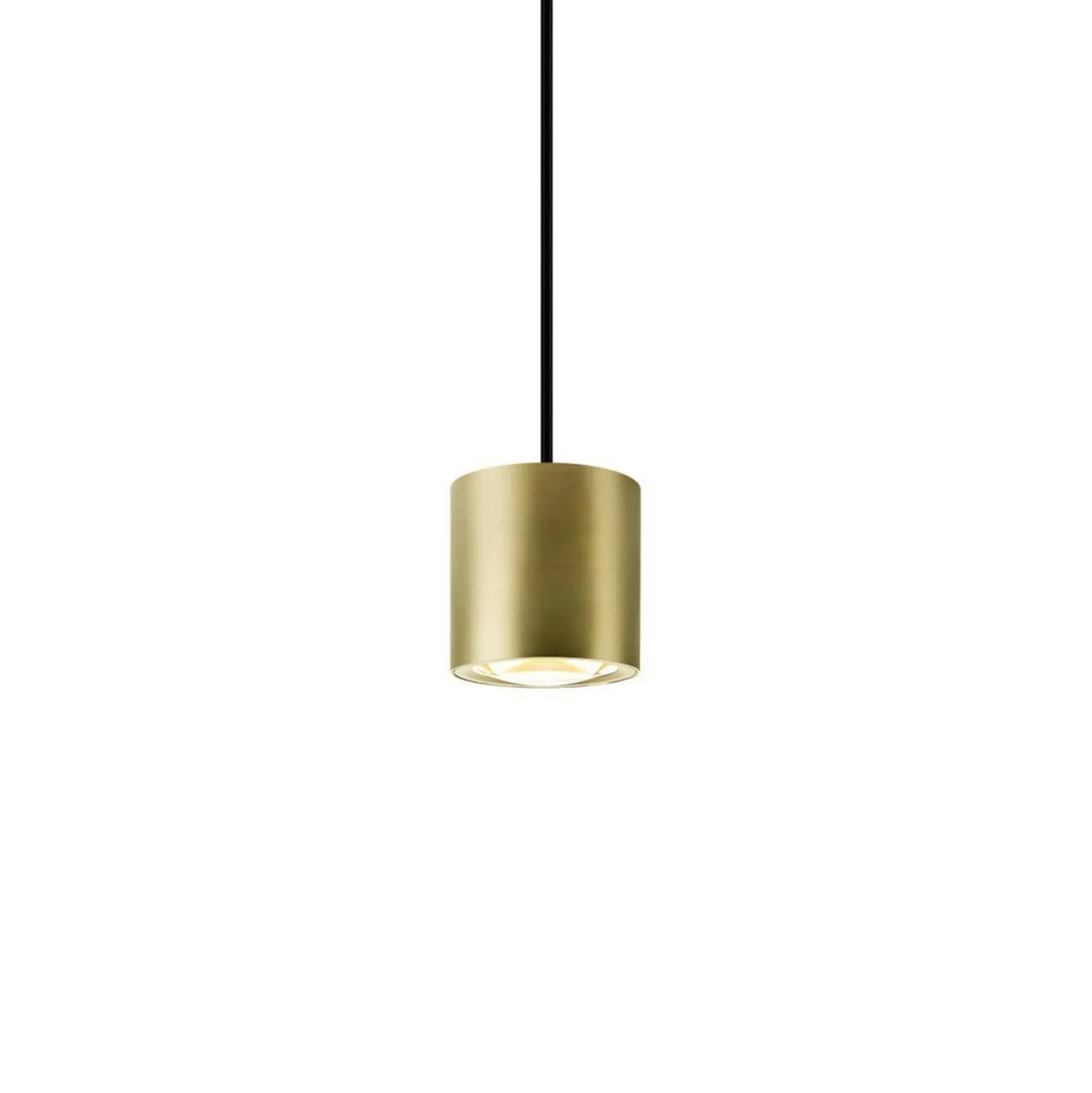 SLV LED-Hängelampe Oculus, messingfarben Ø 9 cm, dim to warm