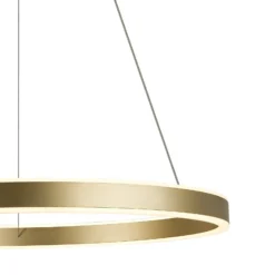 SLV LED-Hängeleuchte One 60, messing, Ø 60 cm, up/down, CCT