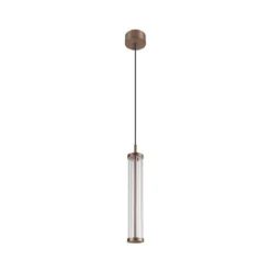 SLV LED-Pendellampe Quimera, kupferfarben, Ø 8 cm, CCT