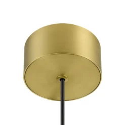 SLV LED-Pendellampe Quimera, messingfarben, Ø 8 cm, CCT