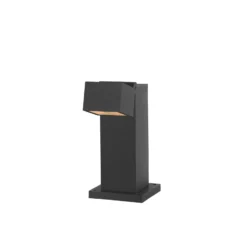 SLV LED-Sockellampe S-Cube 35, anthrazit, Alu, Höhe 35 cm