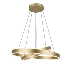 SLV One Double LED-Hängeleuchte, messing, Ø 60 cm