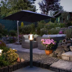 SLV Ovalisk LED-Wegeleuchte CCT, Höhe 100 cm