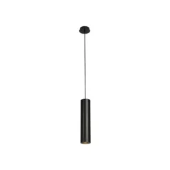 SLV Pendellampe Enola B, schwarz, Aluminium, Ø 6,7 cm