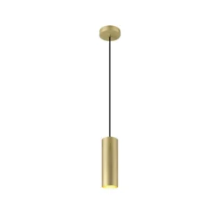 SLV Pendellampe Enola, goldfarben matt, Ø 10 cm, Metall