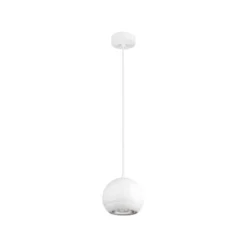 SLV Pendellampe Light Eye 150, weiß, Ø 15 cm, Metall