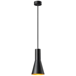 SLV Phelia Hängeleuchte schwarz/gold, Ø 13 cm