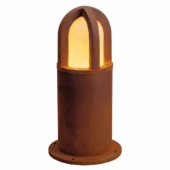SLV Rusty Cone 40 rostbraune Sockelleuchte 40 cm