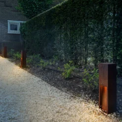 SLV Rusty Slot 50 LED-Sockelleuchte, Höhe 50 cm