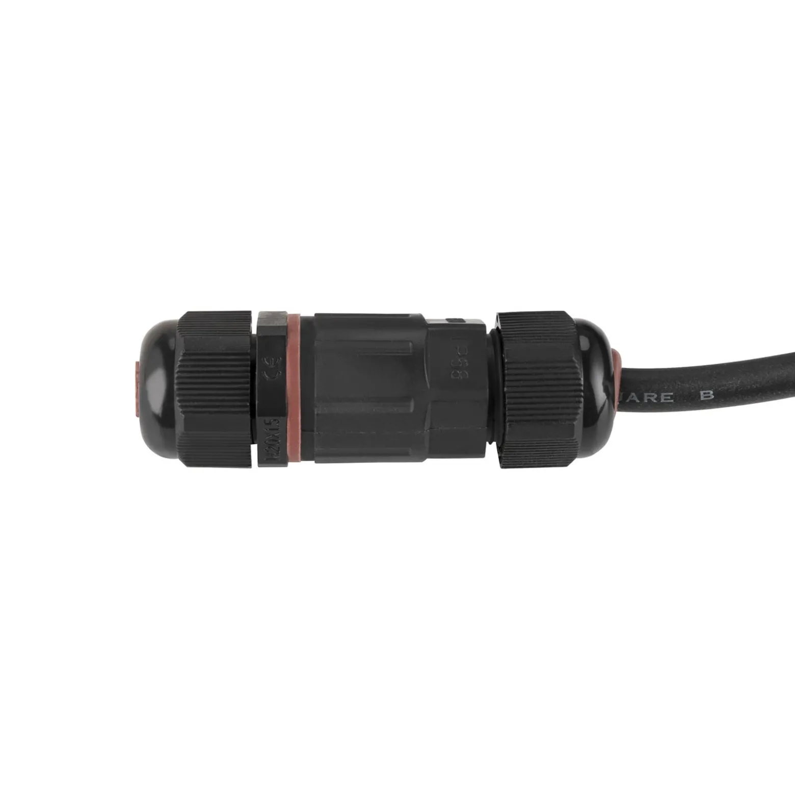 SLV Sockellampe Photoni 45, schwarz, Aluminium, Höhe 45 cm
