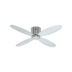 Smart Deckenventilator ECO PLANO II, Ø 112 cm, silber, DC