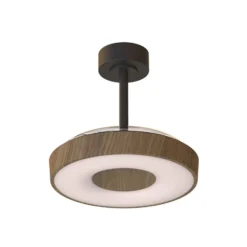 Smart LED-Deckenventilator Coin Mini holz/schwarz DC leise