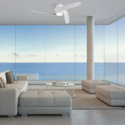 Smart LED-Deckenventilator Groenland S, weiß, DC, leise, CCT
