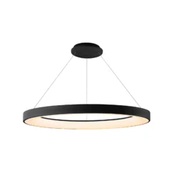 Smart LED-Hängelampe Niseko II, 65 cm, schwarz, CCT, dimmbar