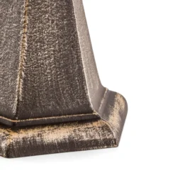 Sockelleuchte 0541, braun-messing