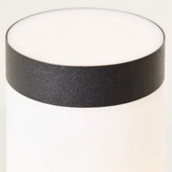 Sockelleuchte Dody Sensor, schwarz, Metall, Kunststoff, E27