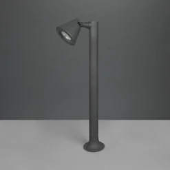 Sockelleuchte Kaveri aus Aluminium, anthrazit