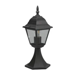 Sockelleuchte Livenza, schwarz, Höhe 39 cm, Aluminium, IP44