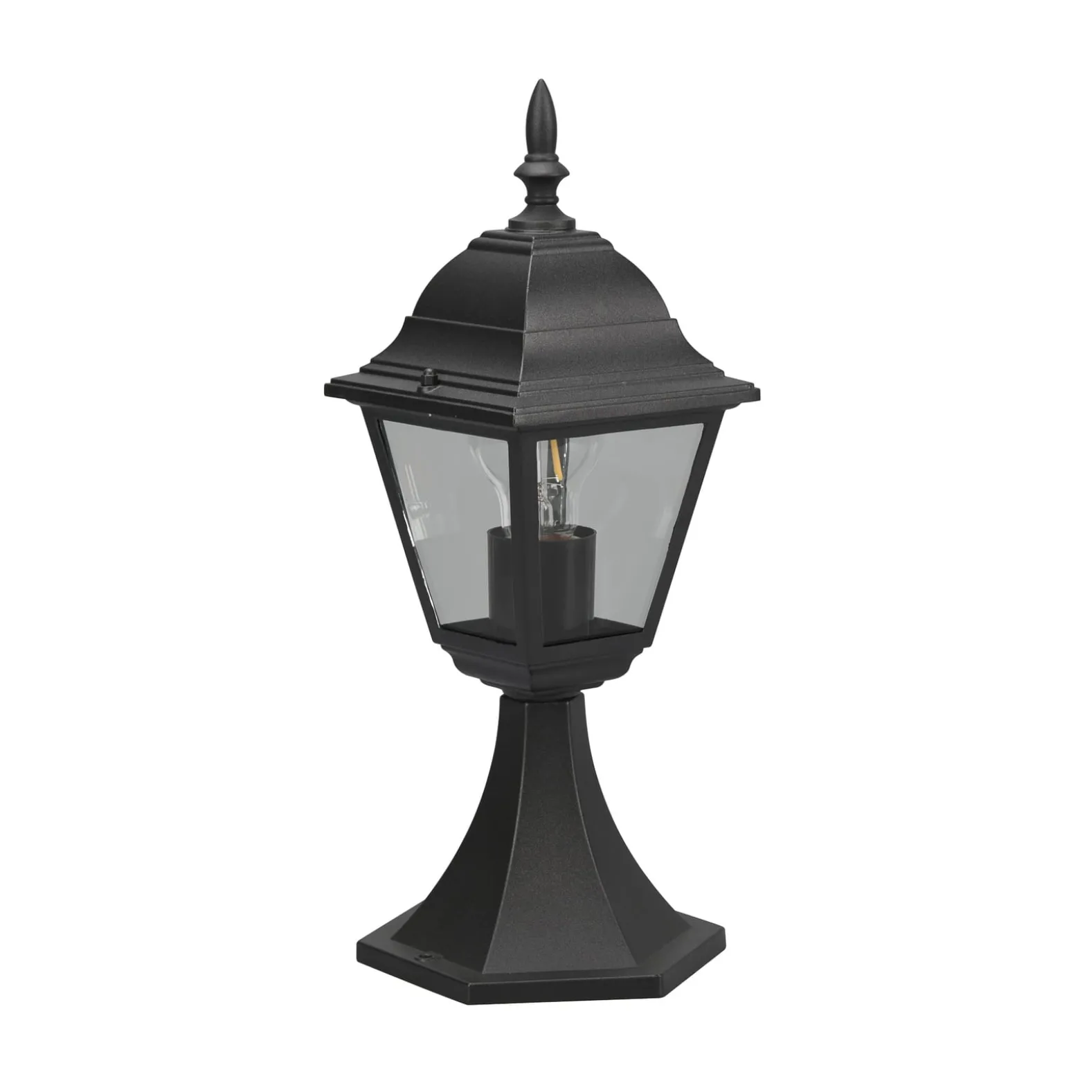 Sockelleuchte Livenza, schwarz, Höhe 39 cm, Aluminium, IP44