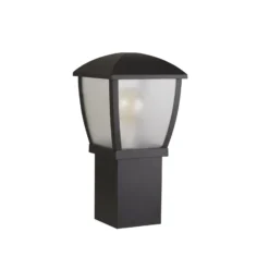 Sockelleuchte Seattle, IP44, schwarz, Höhe 45 cm, Metall