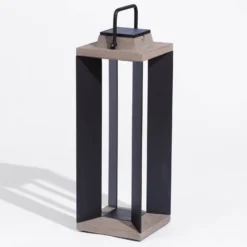 Solarlaterne Teckalu, Duratek/Alu schwarz, 65,5cm