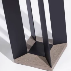 Solarlaterne Teckalu, Duratek/Alu schwarz, 65,5cm