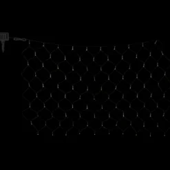 Solar-LED-Lichtervorhang IP44 110x90cm 100-flammig