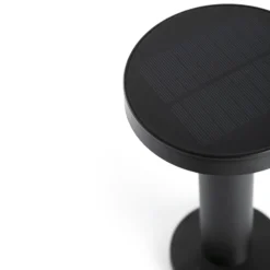 Solar-LED-Tischlampe Cairo, schwarz, Kunststoff, IP44, 21cm