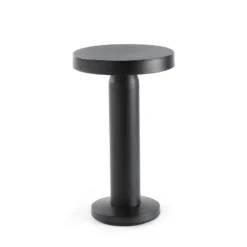 Solar-LED-Tischlampe Cairo, schwarz, Kunststoff, IP44, 21cm