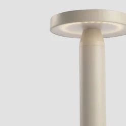 Solar-LED-Tischleuchte Cairo, beige, Kunststoff, IP44, 21 cm