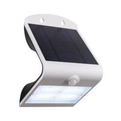 Solar-LED-Wandlampe Lamozzo, weiß, Höhe 21 cm, Sensor
