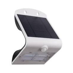 Solar-LED-Wandlampe Lamozzo, weiß, Höhe 21 cm, Sensor