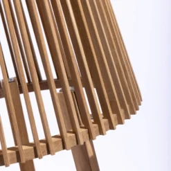 Solar-Stehleuchte Tecka mit Sensor, teak