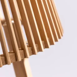 Solar-Stehleuchte Tecka mit Sensor, teak