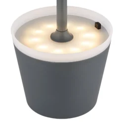 Solar-Tischlampe 36637A, IP44, anthrazit