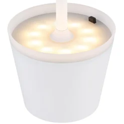 Solar-Tischlampe 36637, IP44, weiß