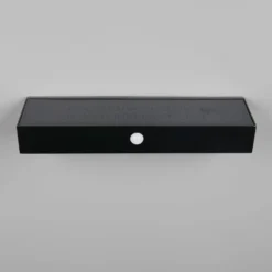 Solar-Wandleuchte Silves, schwarz, Sensor, IP44