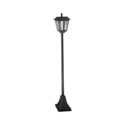 Solar-Wegeleuchte Metro, 130 cm, schwarz, IP44