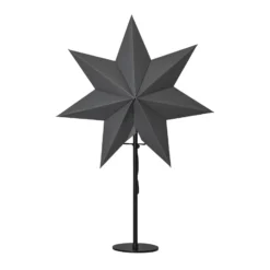 Standstern Mixa Metall/Papier schwarz/dunkelgrau