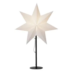 Standstern Mixa, Metall/Papier schwarz/weiß