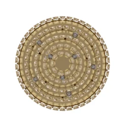 Stars of Light Deckenlampe Valparaiso, gold Ø 48 cm Metall