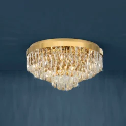 Stars of Light Deckenlampe Valparaiso, gold Ø 58 cm Metall