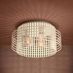 Stars of Light Deckenleuchte Oltamar, beige Ø 48 cm Metall