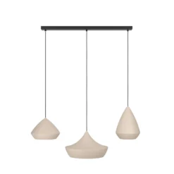 Stars of Light Hängeleuchte Torremolinos, beige 93 cm 3-flg.