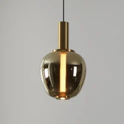 Stars of Light LED-Hängelampe Fruitera gold Ø21cm Glas CCT