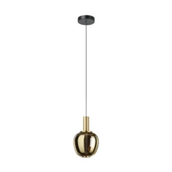 Stars of Light LED-Hängelampe Fruitera gold Ø21cm Glas CCT