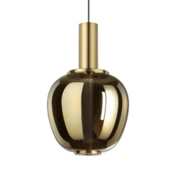 Stars of Light LED-Hängelampe Fruitera gold Ø21cm Glas CCT