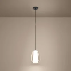 Stars of Light LED-Hängelampe Menorca, nickel, Ø 22 cm CCT
